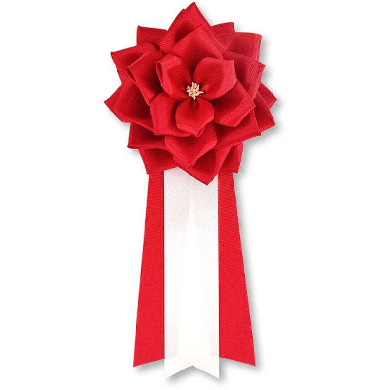 【数量限定】リボン記章 (胸章 徽章) 中リボンバラ タレ付き 12個セット ( Amazon | YONEOKA RIBBON リボン記章 (胸章 徽章) 中リボンバラ タレ
