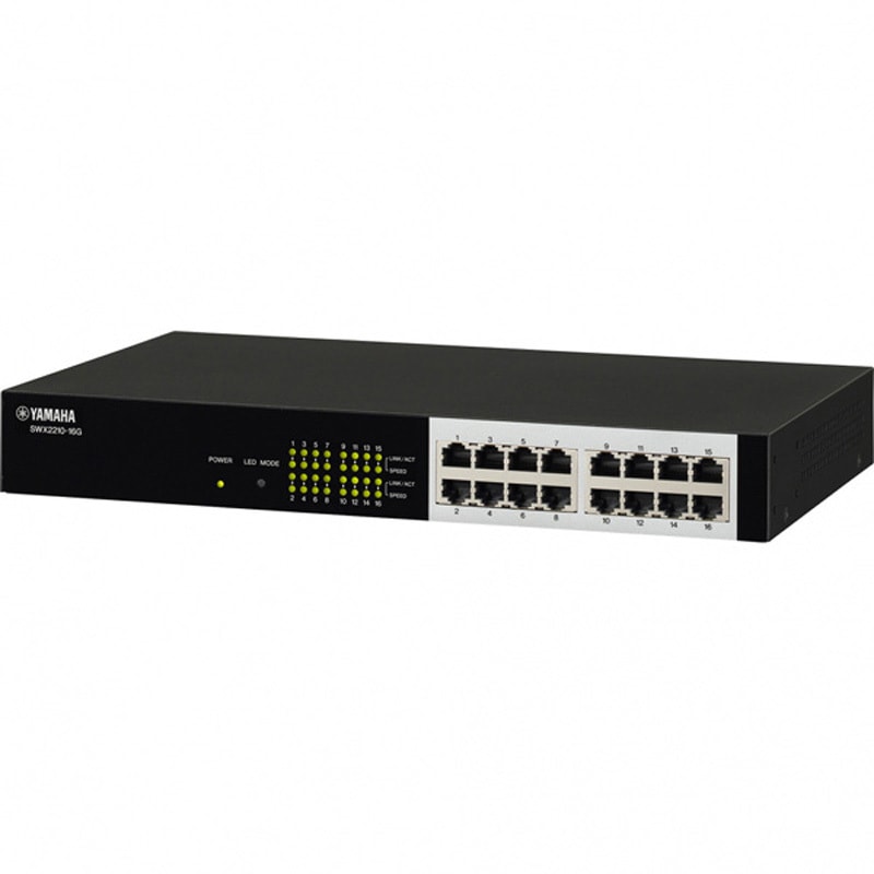 YAMAHA 16ポート スマートL2スイッチ SWX2210-16G ラス1 SWX2210-16G スマートL2スイッチ 16ポート YAMAHA(ヤマハ) 電源AC100