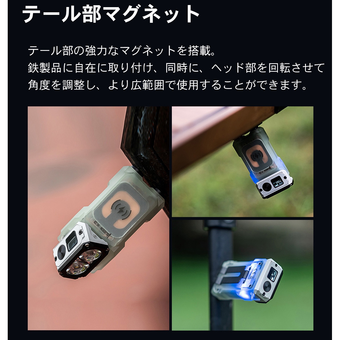 X3-GR 【X3】小型高輝度LEDスポットライト 1個 WUBEN(ウーベン