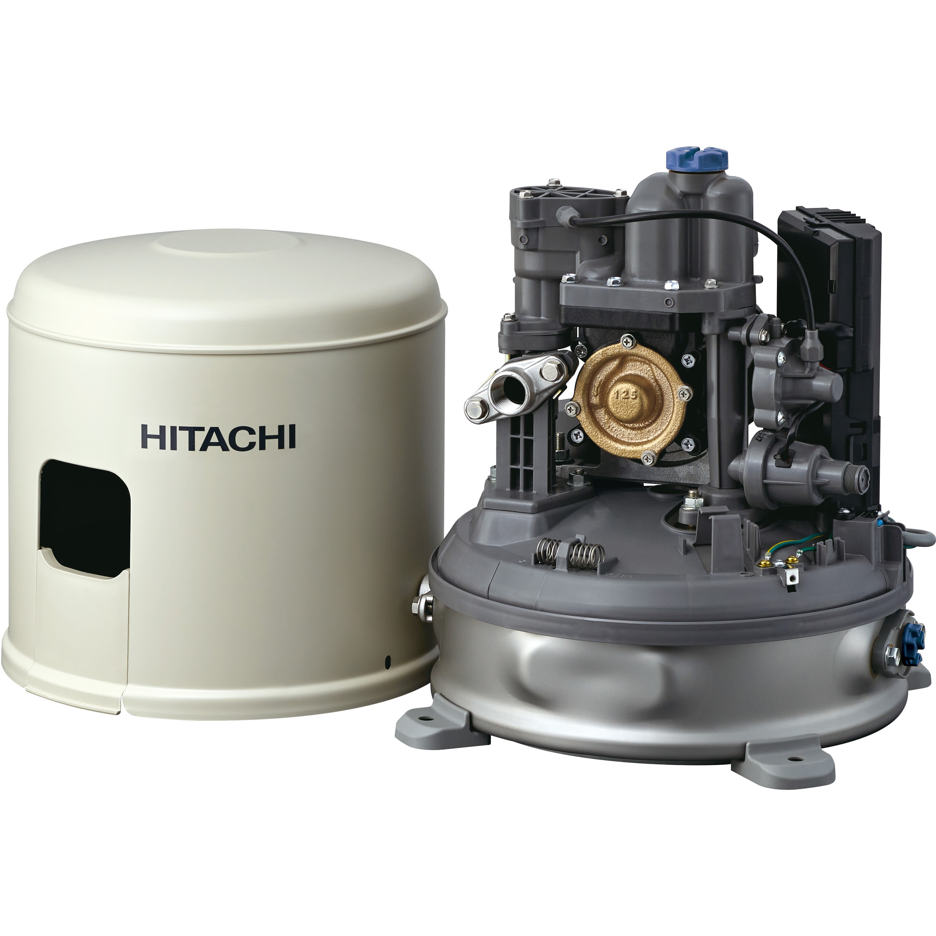 NEW人気◇HITACHI 日立 浅井戸用コンパクトポンプ WM-P125V 100V 125W 中古 通電確認済み ポンプ