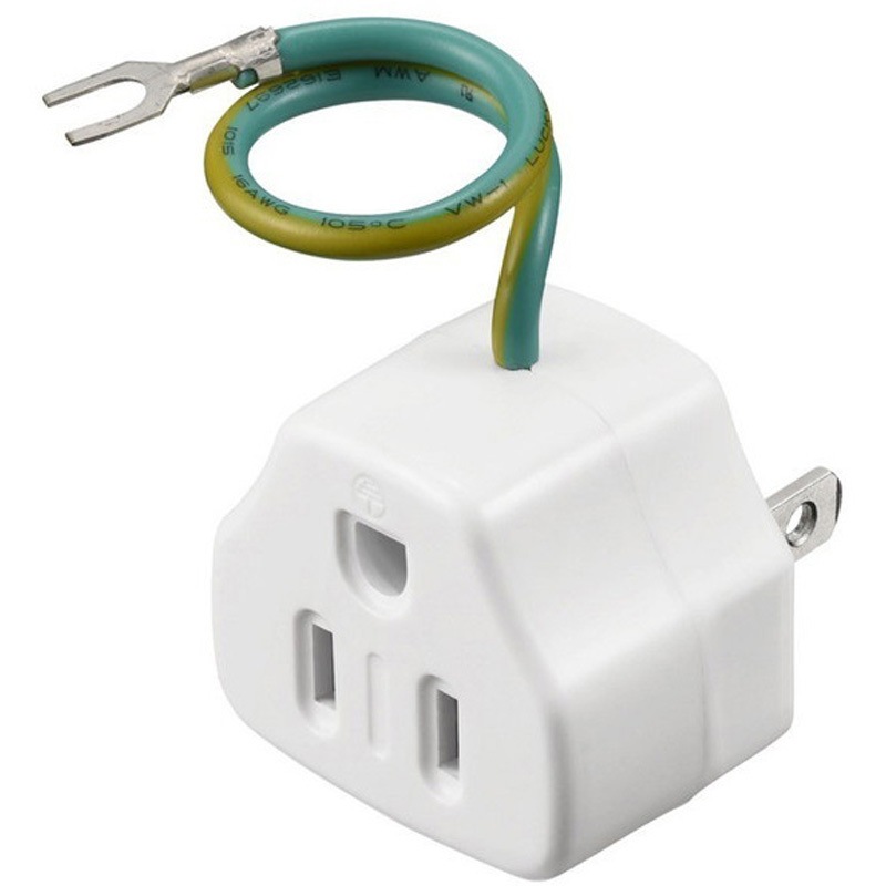 BTANWH 3ピン⇒2ピン変換アダプター(ノイズ対応) 1台 BUFFALO