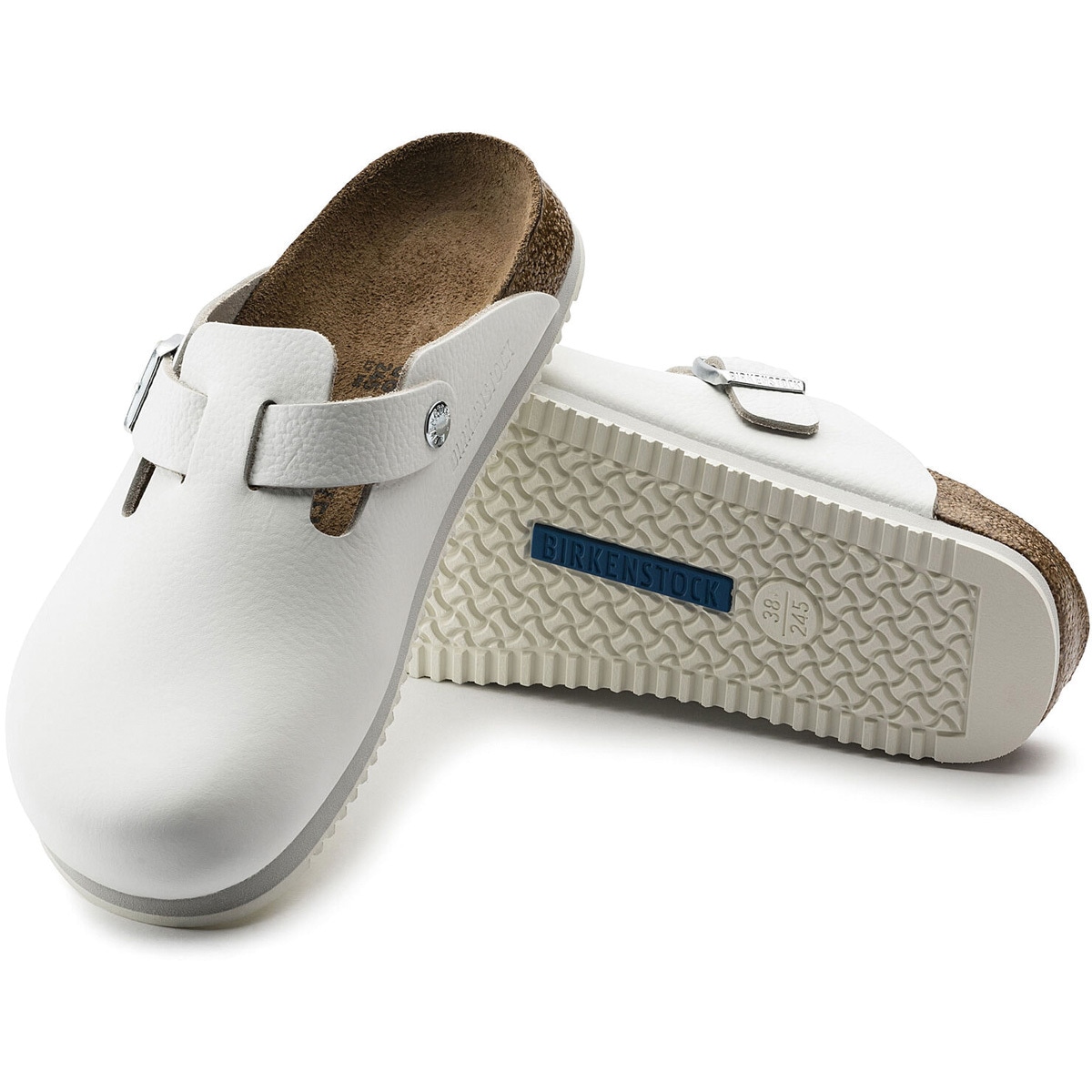 ビルケンシュトック　39 60134-39 Boston SL NL ビルケンシュトックジャパン ホワイト色 本革