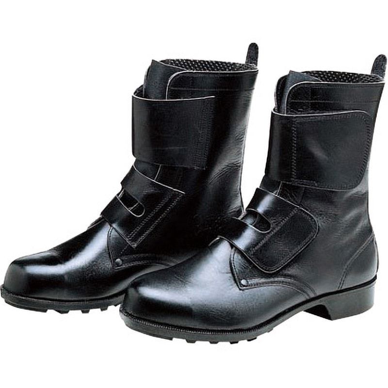 654 マジック式安全靴 654 ドンケル 長靴 黒色 鋼製先芯 サイズ27cm