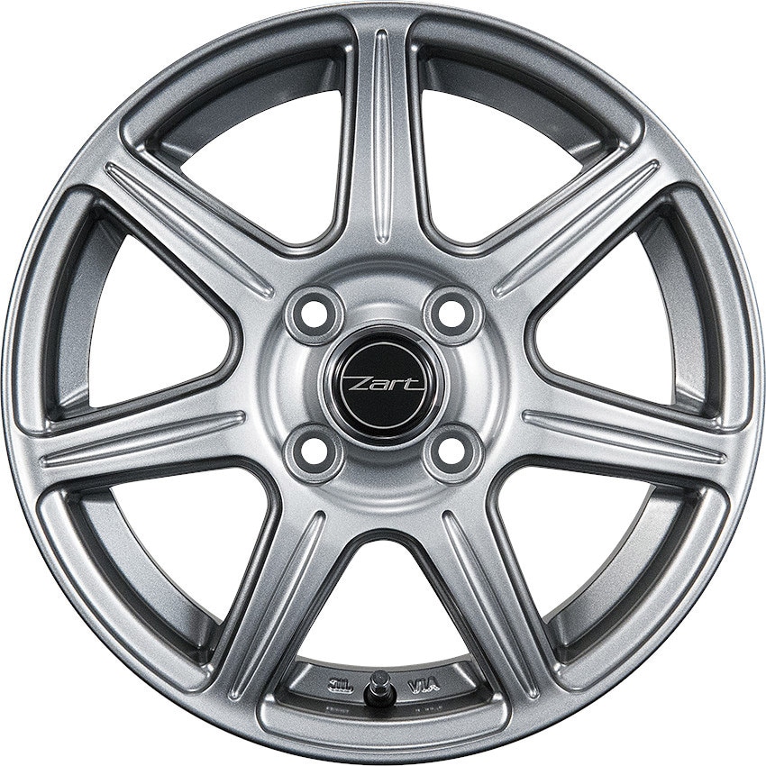 ブリヂストン　14×5 1/2 4穴　PCD100 ZART R7 アルミ2本❷ AWH19206 アルミホイール ZART R7 1本 BRIDGESTONE(ブリヂストン