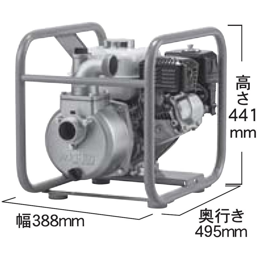 SEH-50V エンジンポンプ 口径50ミリ 高圧ポンプシリーズ 工進 最大吐出量530L/min SEH-50V - 【通販モノタロウ】