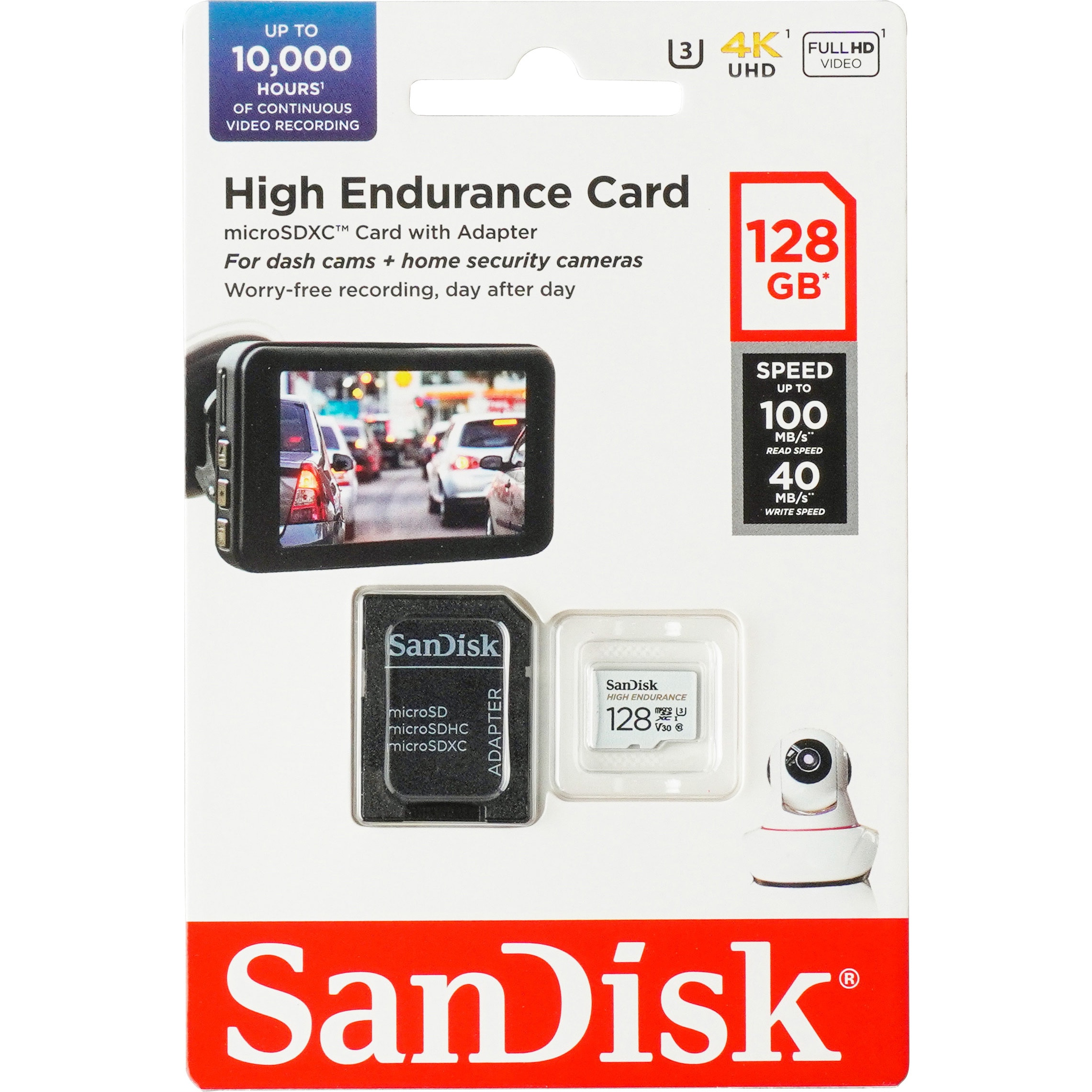 SDSQQNR-128G-GN6IA 高耐久micro SDカード UHS1(U3) Class10 1枚 SanDisk(サンディスク)  【通販モノタロウ】