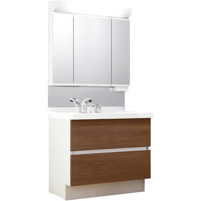 J1FHT1-905S(8)YN/LM2H+MJ1X2-903TXSU 洗面化粧台 J1シリーズ フルスライドタイプ + 3面鏡全収納 スタンダードLED照明(寒冷地向け) 1セット INAX(LIXIL) 【通販モノタロウ】