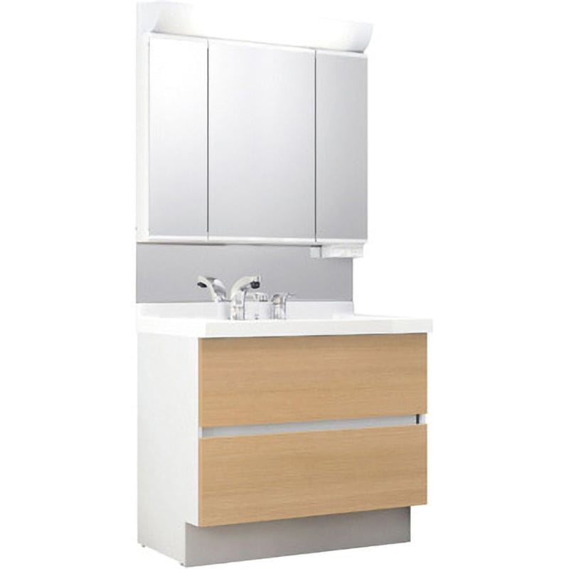 J1FHT1-905S(8)YN/LP2H+MJ1X2-903TXSU 洗面化粧台 J1シリーズ フルスライドタイプ + 3面鏡全収納 スタンダードLED照明(寒冷地向け) 1セット INAX(LIXIL) 【通販モノタロウ】 71,390円