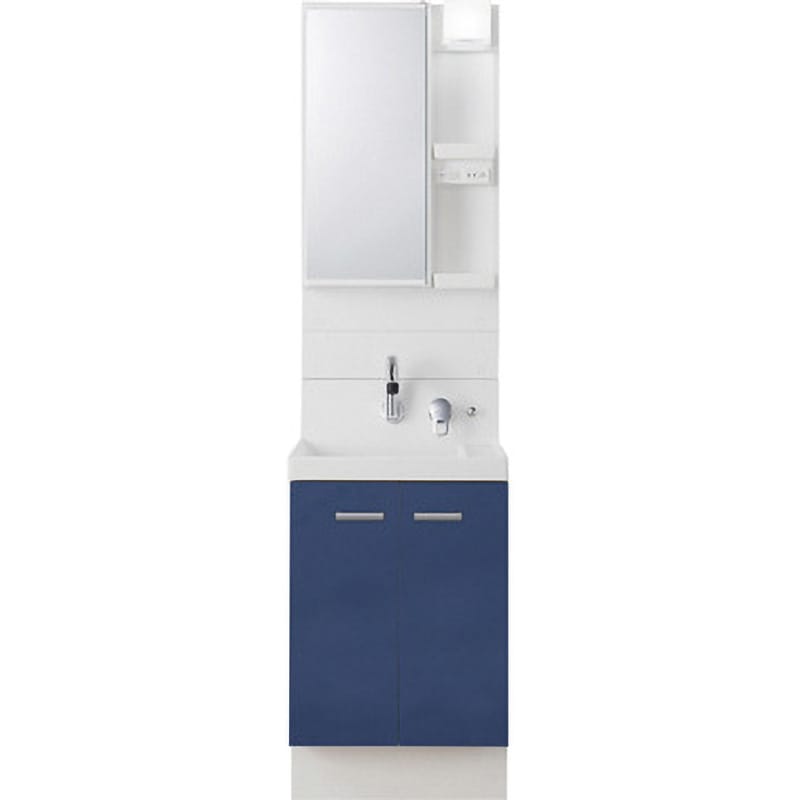 K1N5-505SYN/B12H+MK1X4-501TYJU 洗面化粧台 K1シリーズ 扉タイプ + 1面鏡鏡裏収納 LED照明(寒冷地向け) INAX(LIXIL) ボウル容量12L 間口500mm