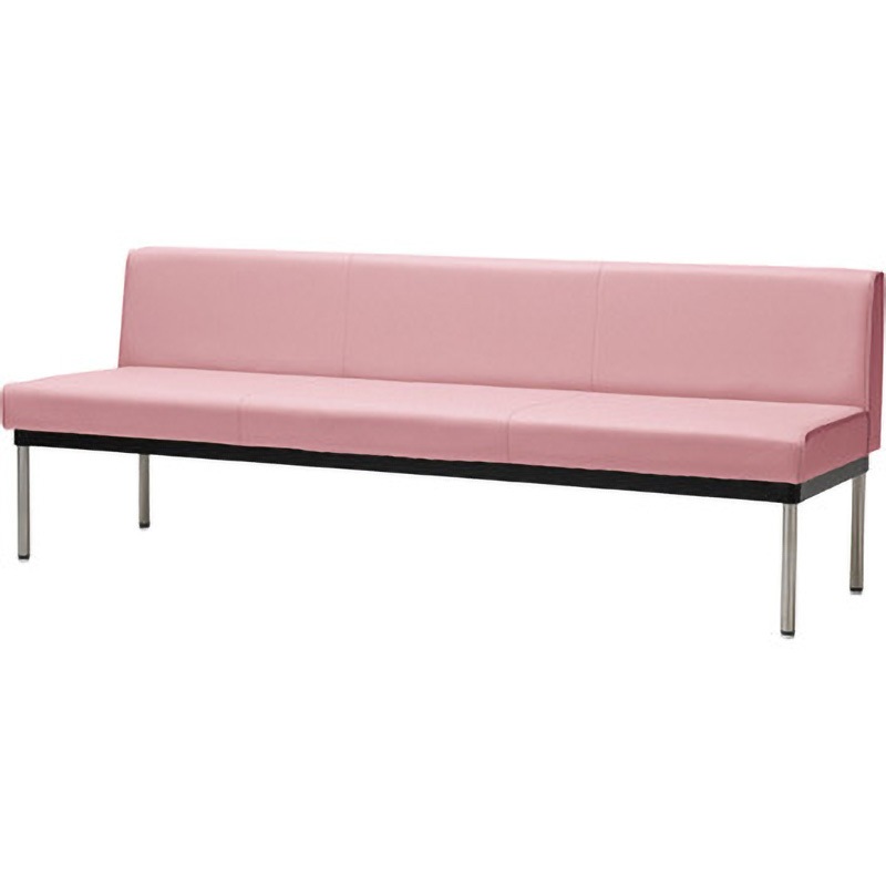 MBC-1738-PI ロビーチェア背付タイプ ミズノ ピンク色 幅1800mm  MBC-1738-PI