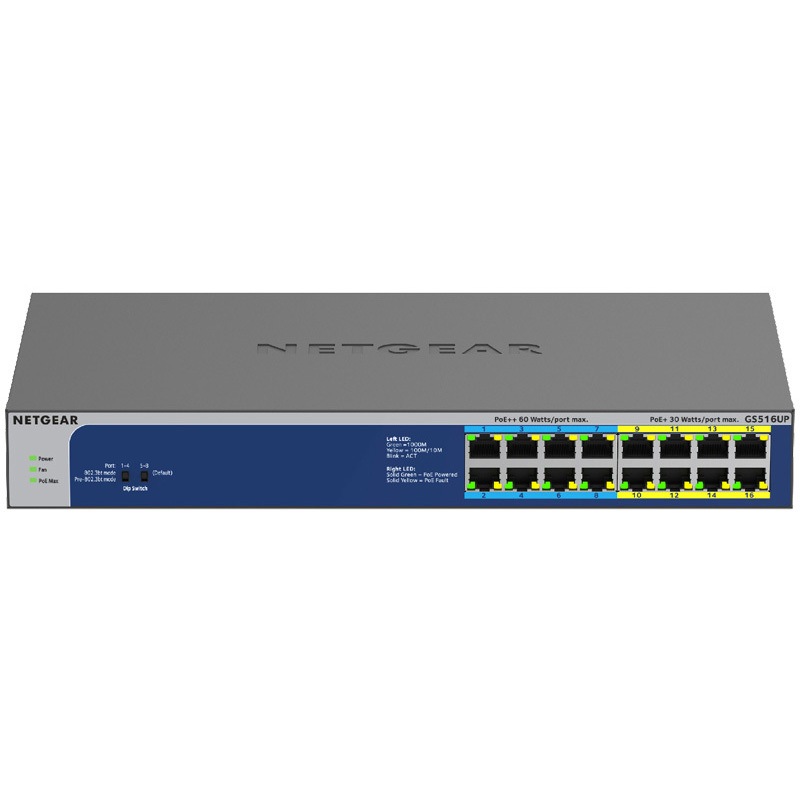 GS516UP-100AJS Ultra60 PoE+対応ギガビット アンマネージスイッチ