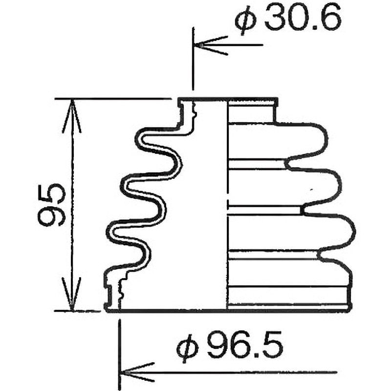 BAC-VW03R 分割式ドライブシャフトブーツ(輸入車用) スピージー 主な
