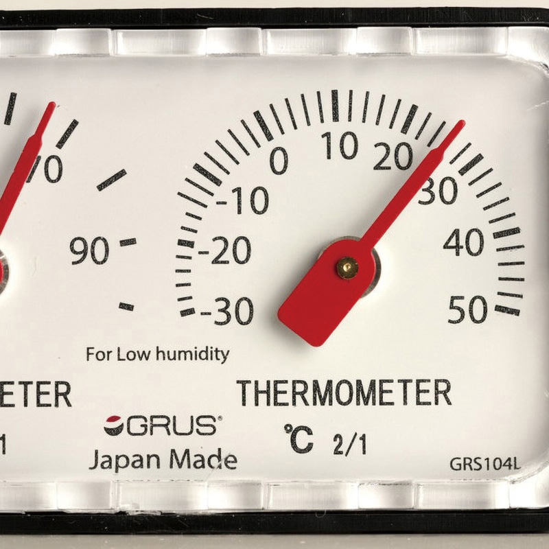 GRUS(グルス) 壁掛け 大型温湿度計 GRUS(グルス) 壁掛け 大型温湿度計