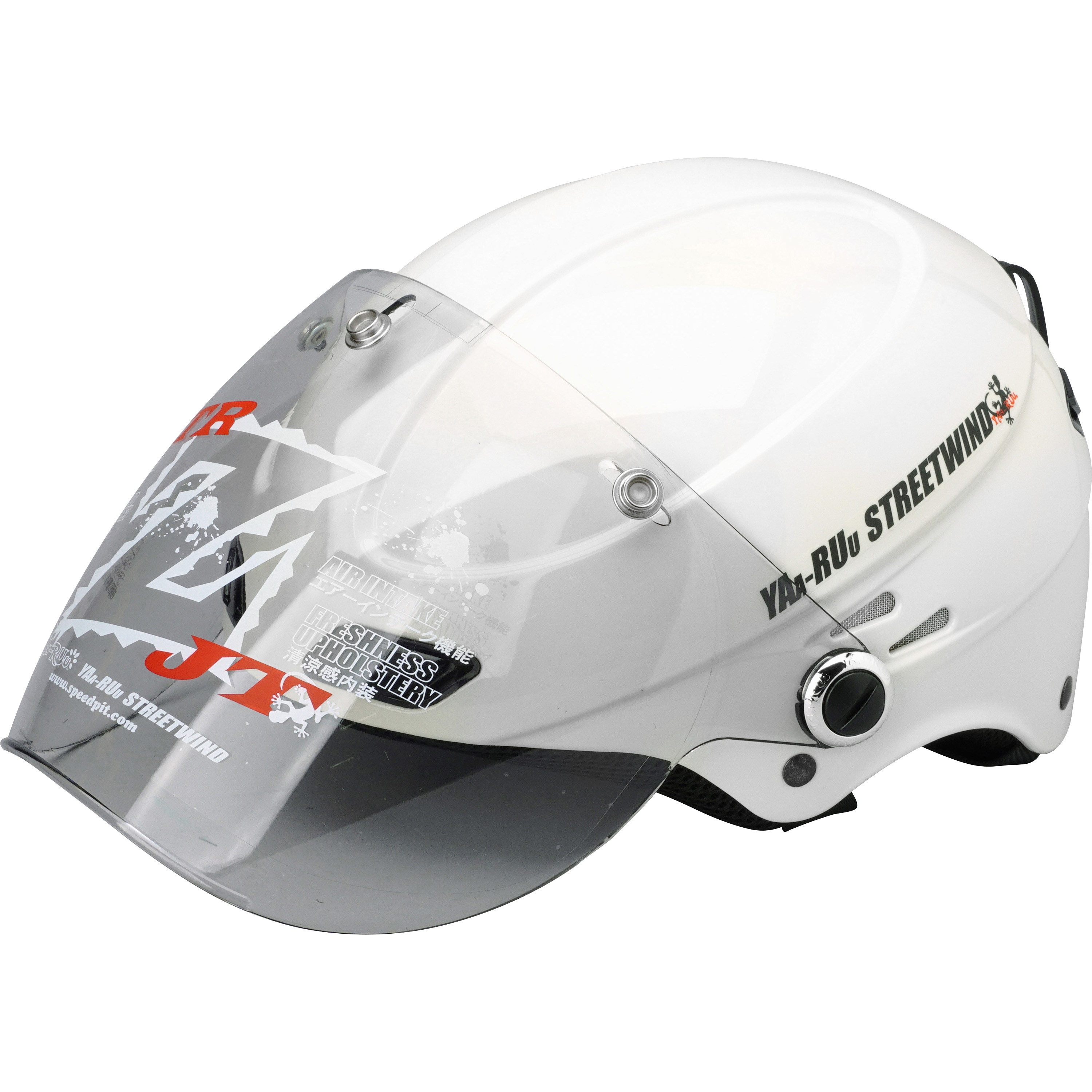 510960 ハーフ型ヘルメット STR-Z JT(ライトスモークシールド標準装備 ...