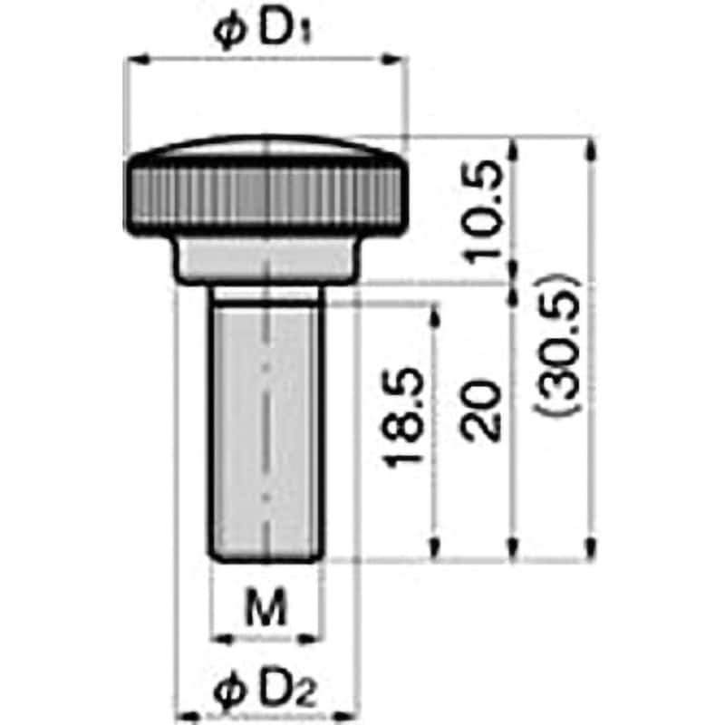 AP-58-M8-20 塩化ビニルローレットビス TAKIGEN(タキゲン) お