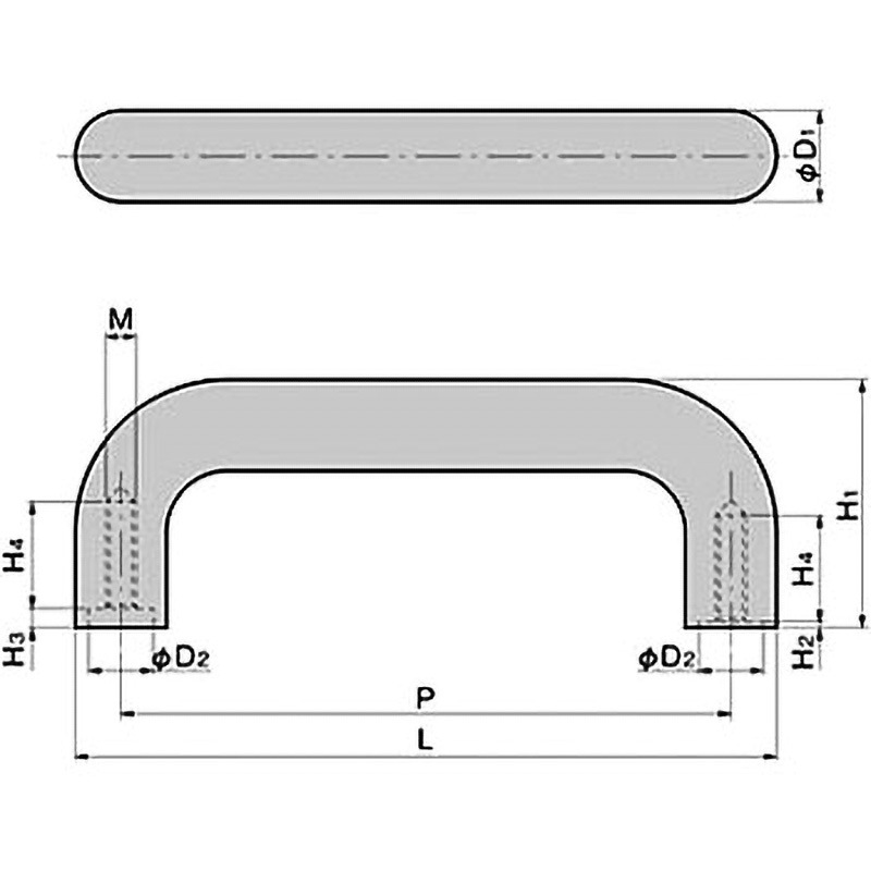 AP-526-2 取手(P=160) 1個 TAKIGEN(タキゲン) 【通販モノタロウ】