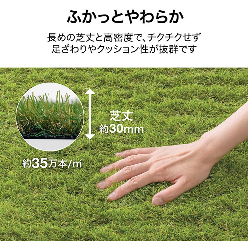 AG-30120 リアル人工芝 水抜き穴タイプ タカショー 幅1m長さ20m AG