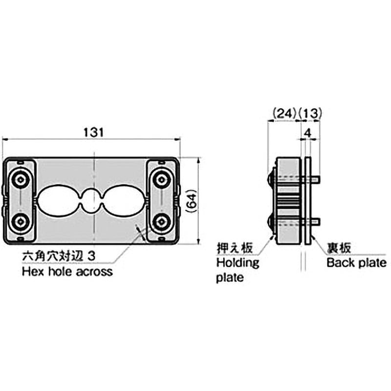 CP-434-C-5 防水ケーブルクランプ 1個 TAKIGEN(タキゲン) 【通販 CP-434-C-5 防水ケーブルクランプ 1個 TAKIGEN(タキゲン) 【通販