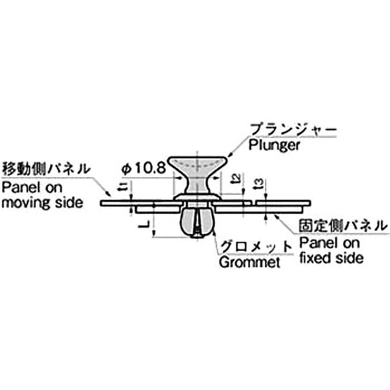 CP-522-5-5 Black(set) ナイラッチ 1個 タキゲン(TAKIGEN) 【通販