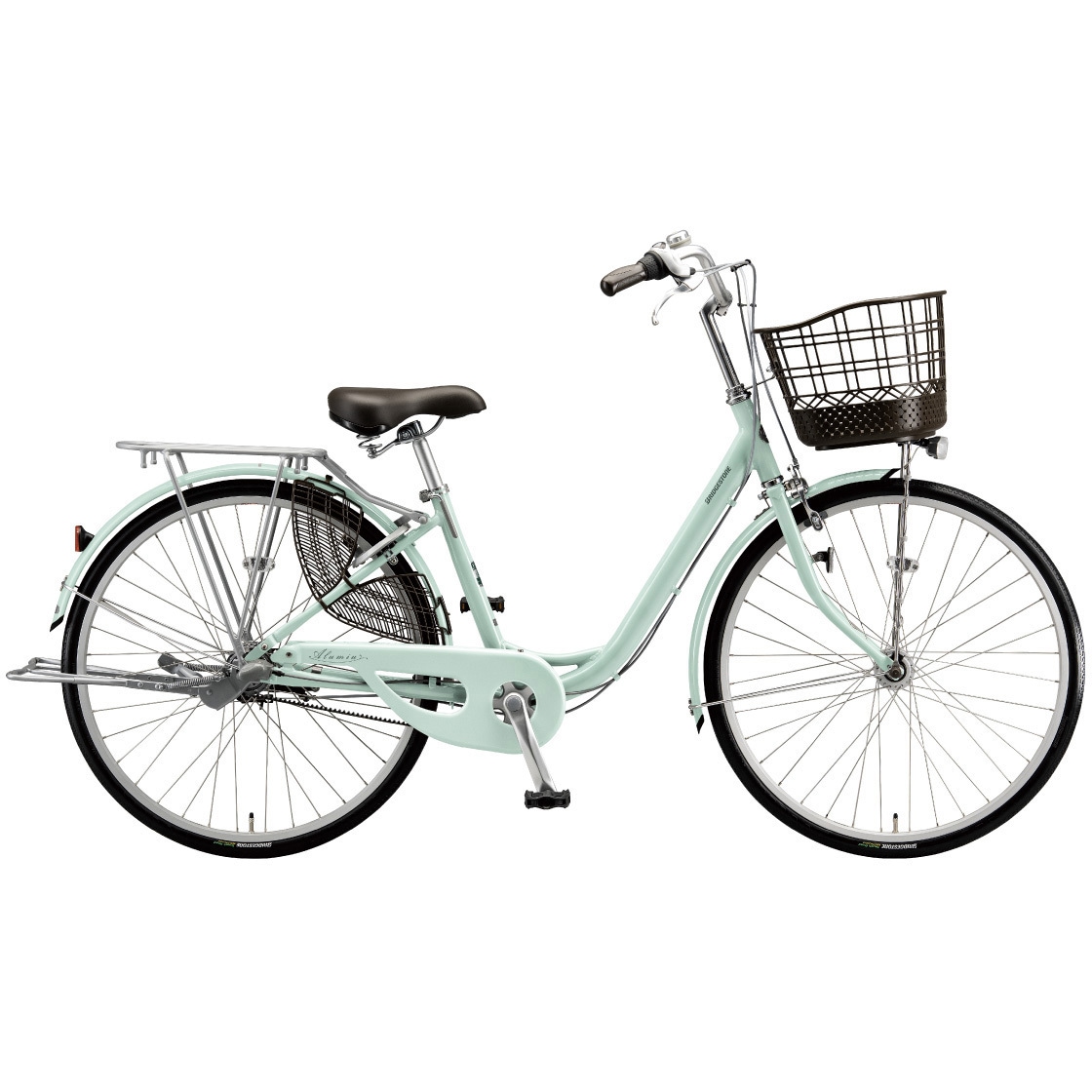 シティサイクル　内装３段　green AM63B6-TC 防災サイクル 26型 内装3段変速 ベルトドライブ 点灯虫