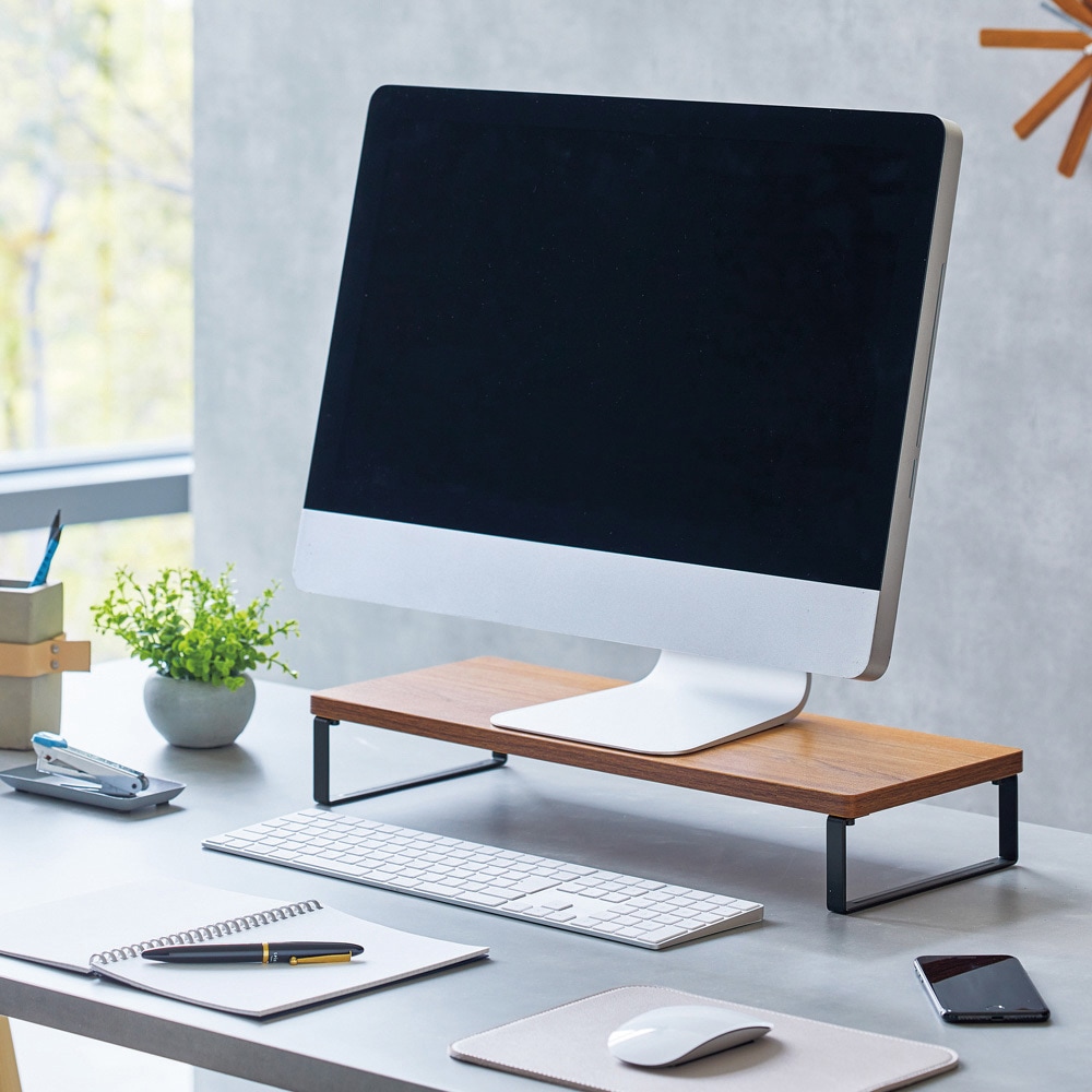 Deskit 机上台　ロータイプ デスクワーク環境の多様化に対応した、ウッド調デザイン「MDF机