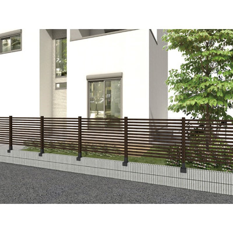 BEW-FS894BRW 美WOOD スリムボーダーフェンス タカショー 幅1200mm 1枚