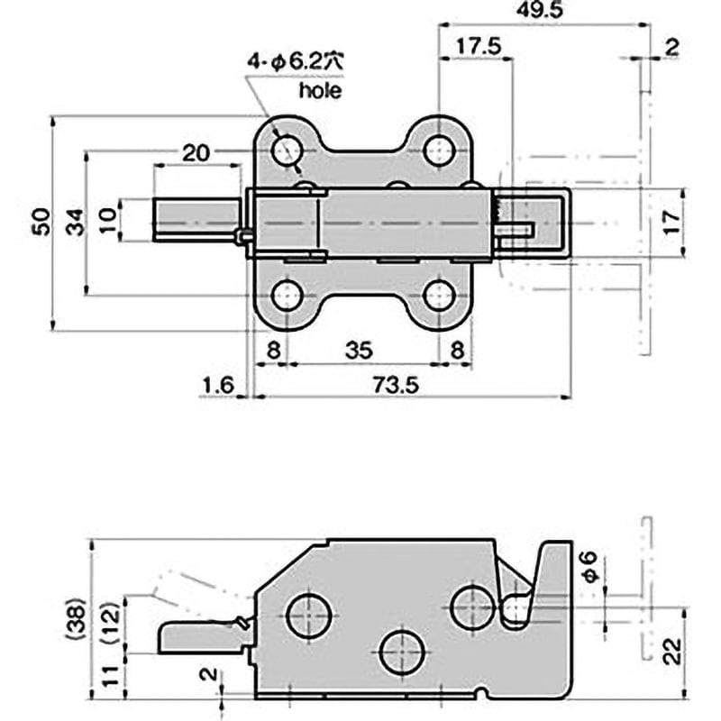 ステンレス 引戸用スナッチロック TAKIGEN(タキゲン) ラッチ 【通販 ステンレス 引戸用スナッチロック TAKIGEN(タキゲン) ラッチ 【通販