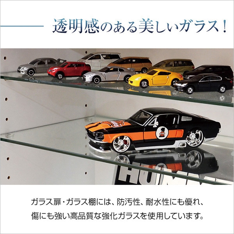 コレクションラック Luke 深型ロータイプ ホワイト [7281]