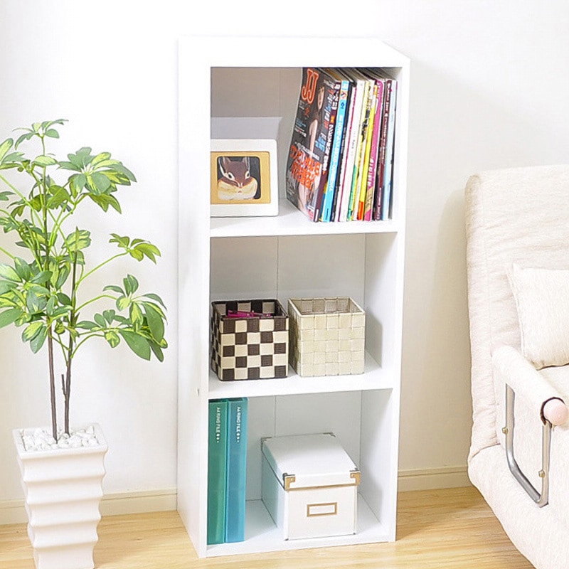 H1457-WH カラーボックスシリーズ【kara-bacoA4】3段A4サイズ ホーム