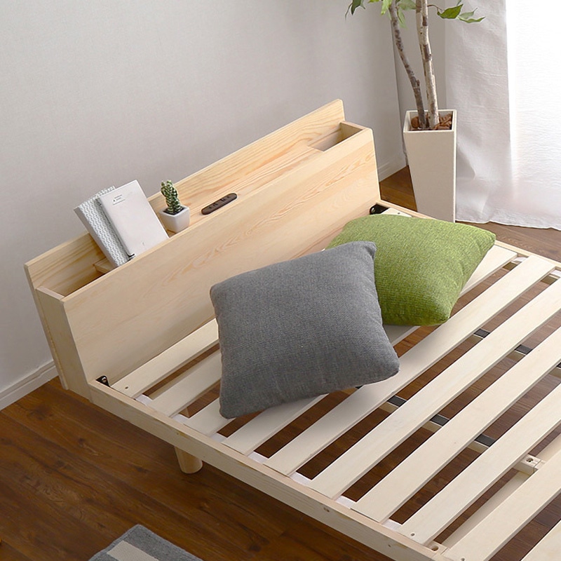 MP-01S-WHW パイン材脚付きすのこベッド リリッタ専用宮単品(シングル