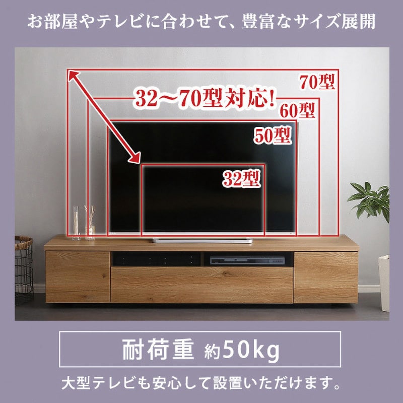 SH-09-LMS180--WAL---OF2 シンプルで美しいスタイリッシュなテレビ台(テレビボード) 木製 幅180cm 日本製・完成品  |luminos ルミノス 1台 ホームテイスト 【通販モノタロウ】