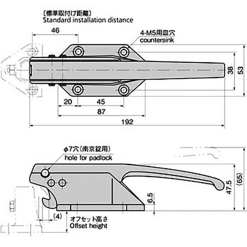 FA-1728 密閉用小型ハンドル 1個 TAKIGEN(タキゲン) 【通販モノタロウ】