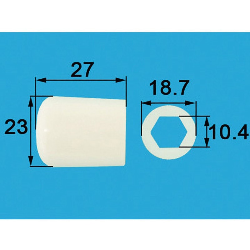 LAP-T-CP-S(2) ランドリーパイプキャップ(2個セット) 1セット(2個