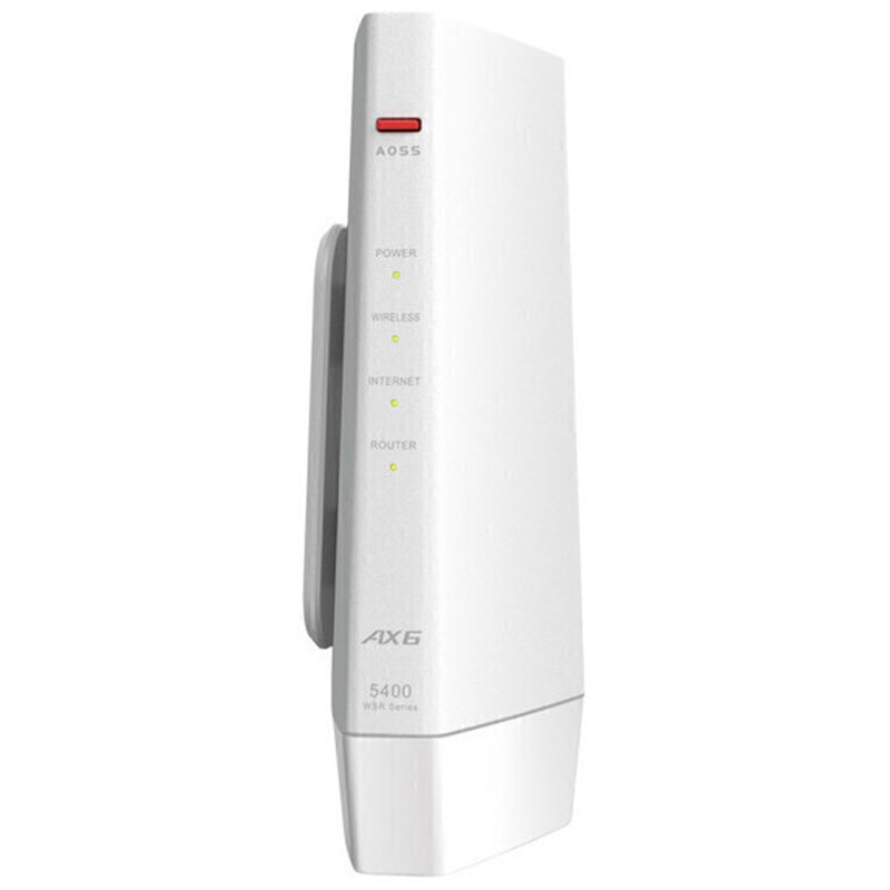 ルーター・ネットワーク機器 BUFFALO WSR-5400AX6P-WH WSR-5400AX6P-WH 無線LAN親機 11ax/ac/n/a/g/b 4803+573Mbps 1台