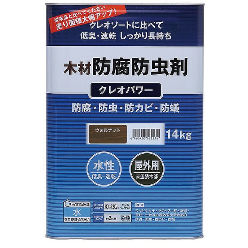 水性木材防腐防虫剤 クレオパワー 1缶(14kg) 和信ペイント 【通販