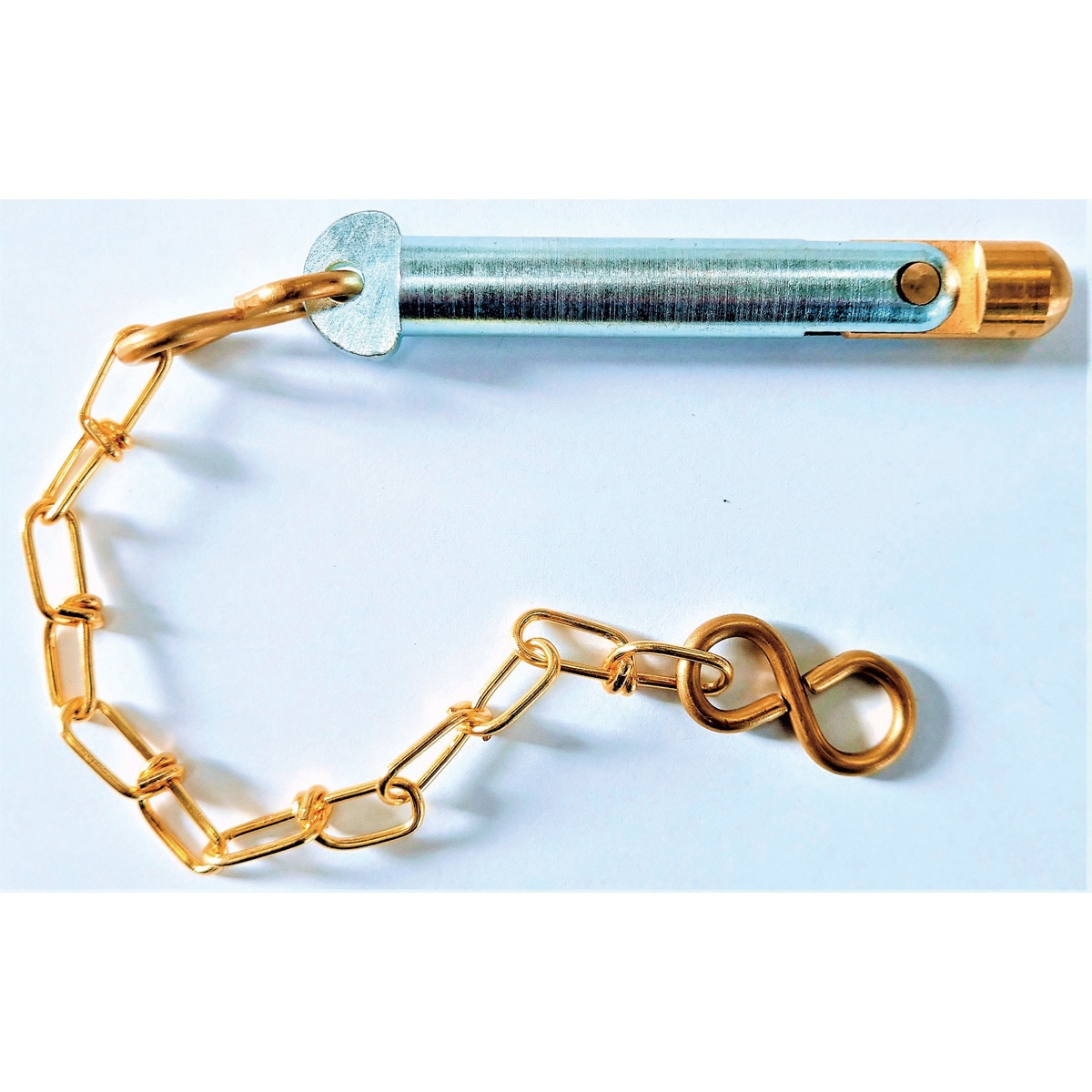 A12×45L 船用トグルピン 鉄製 鎖ひも200mm両S形環 1本 ノーブランド