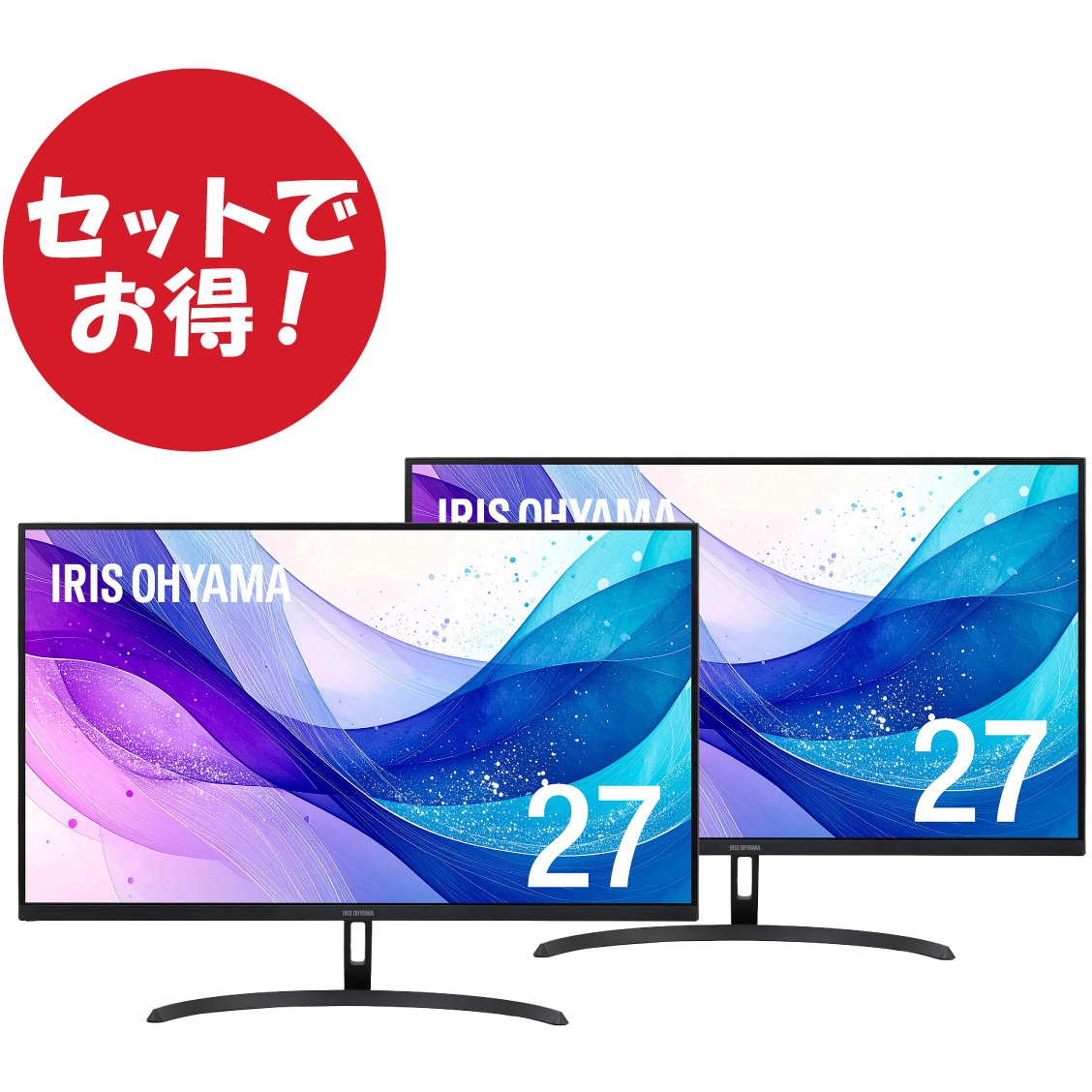DT-JF275S-B×2 【セットでお得】液晶ディスプレイ2台セット 3年保証