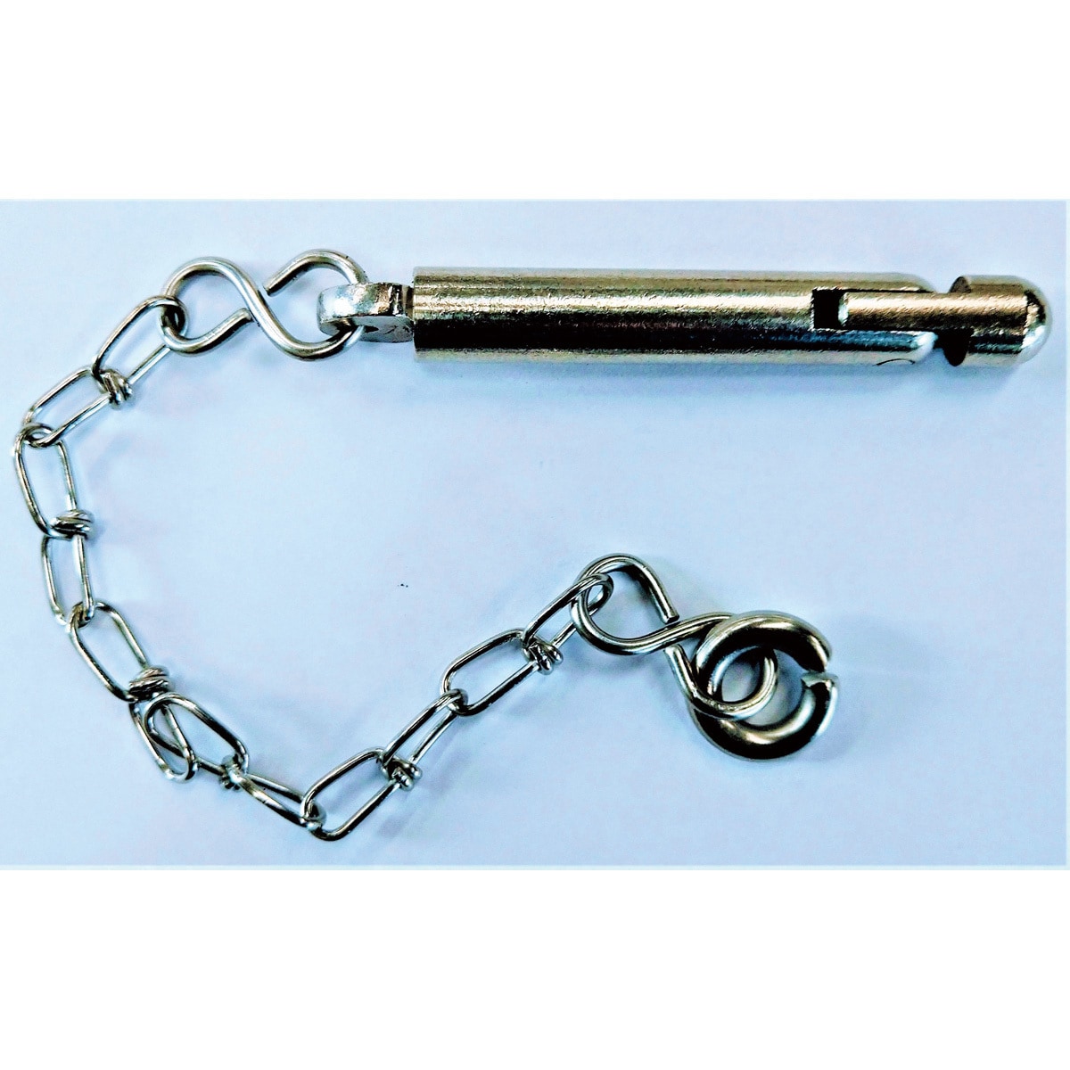 A12×75L 船用トグルピン ステンレス製 鎖ひも200mm両S形環アイプレートB形付 1本 ノーブランド 【通販モノタロウ】