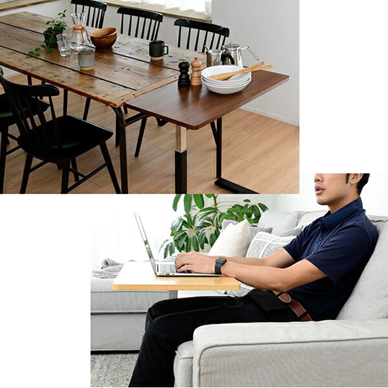 KUT-7040(OAKWH) ガス圧 昇降式テーブル YAMAZEN(山善) 高さ600～950mm