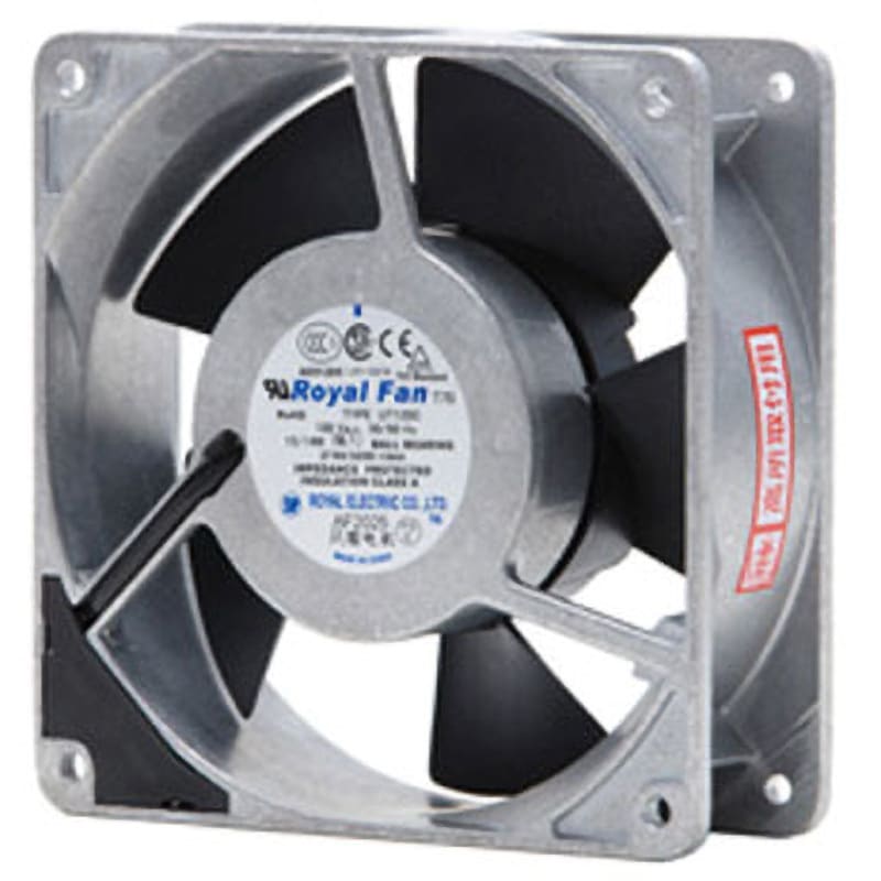 JS71518 AC軸流ファン UT120C 120mm角×38mm厚 100V ローヤル電機 樹脂羽根高速タイプ /二端子型