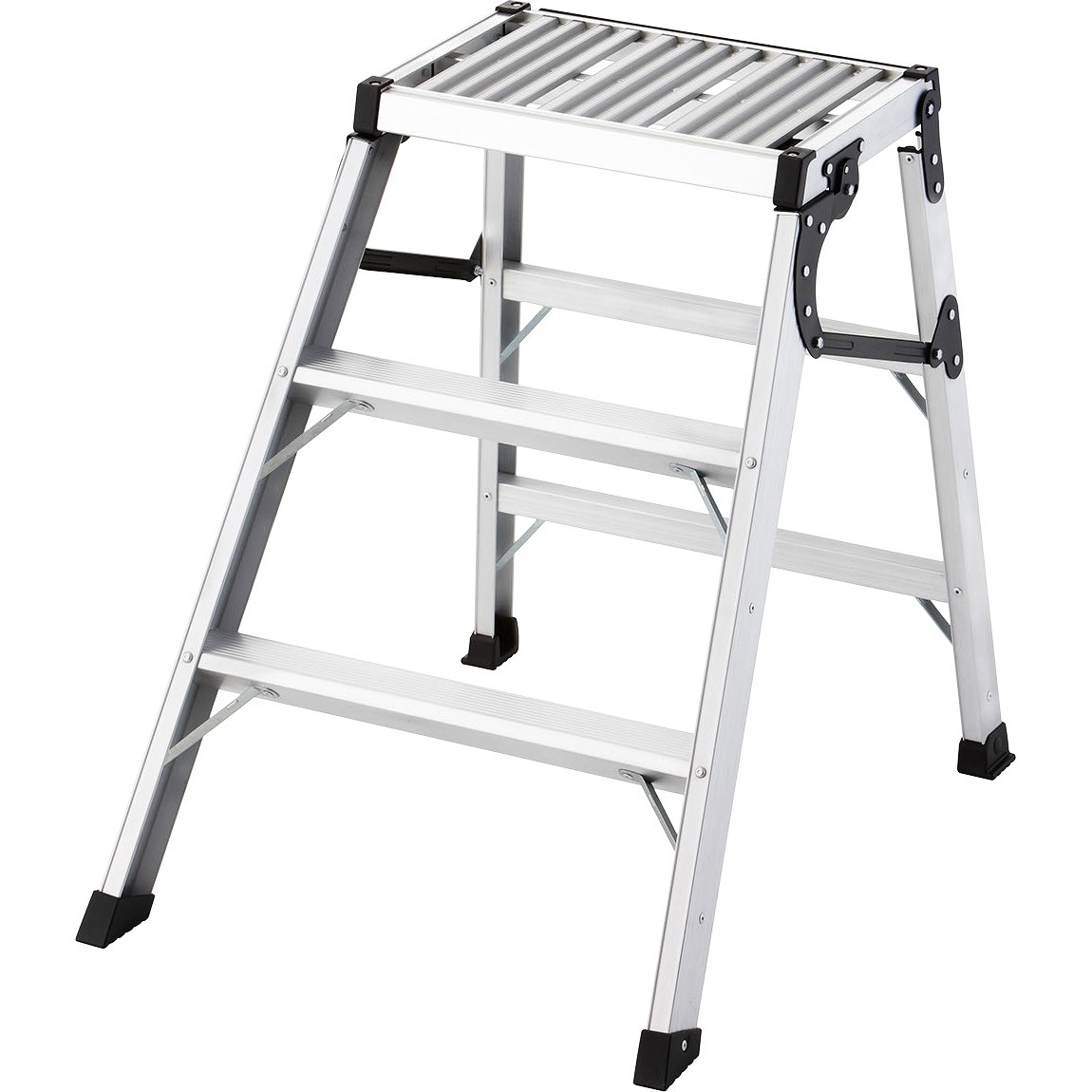 WD-75b 折りたたみ作業台 WD 長谷川工業 アルミ 3段 天板高さ0.75m天板幅470mm奥行300mm  WD-75b