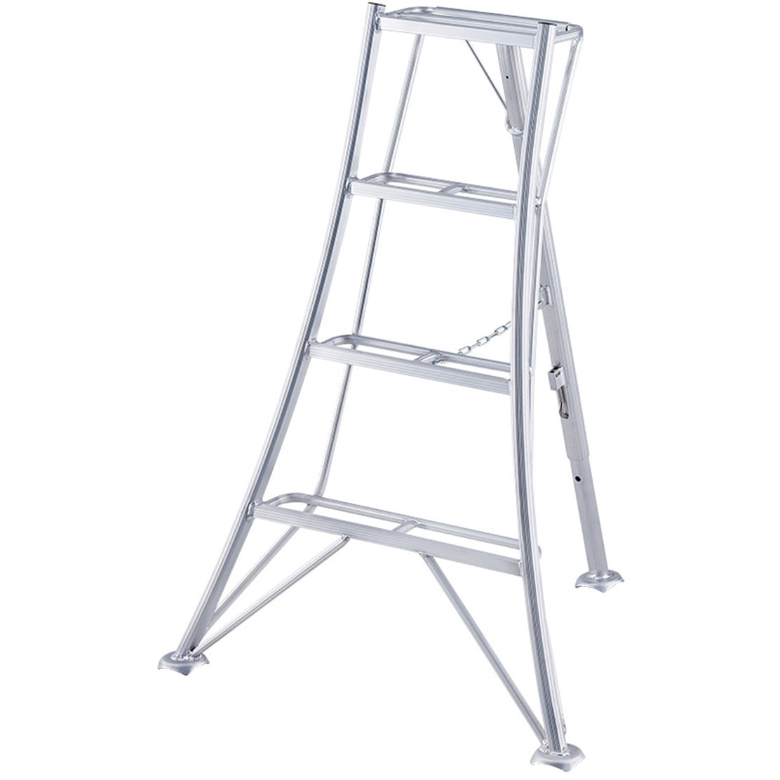 昭和レトロな足場脚立 ペンキの跡が残るレトロ感溢れる木製の脚立 DC5508 – 古福庵