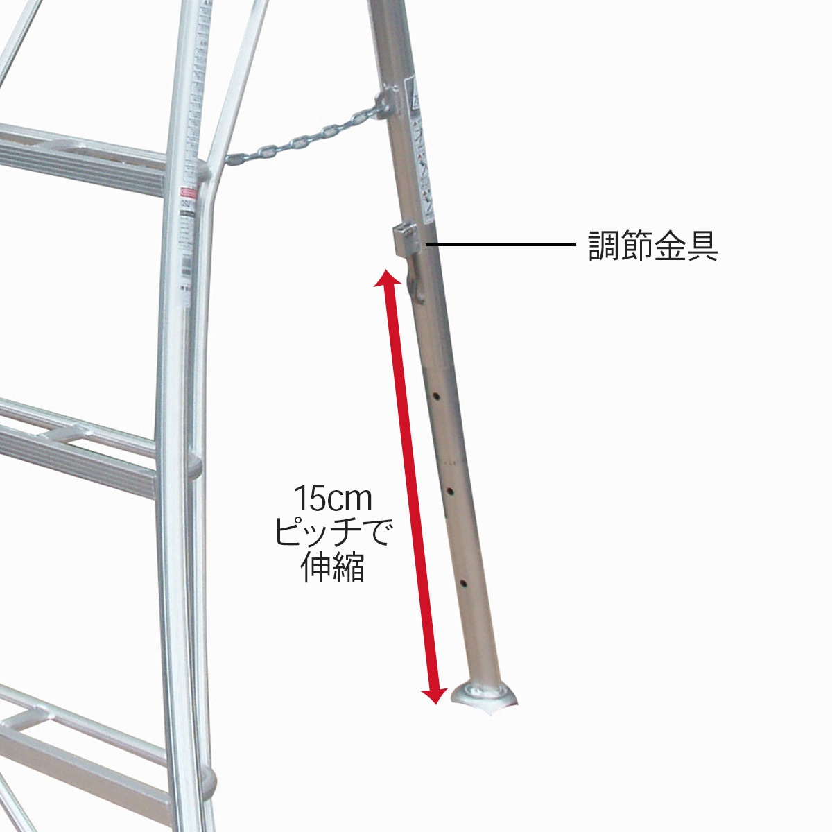 GSU-240a 上枠付き三脚脚立 グリーンステップ 長谷川工業 天板高さ1.81