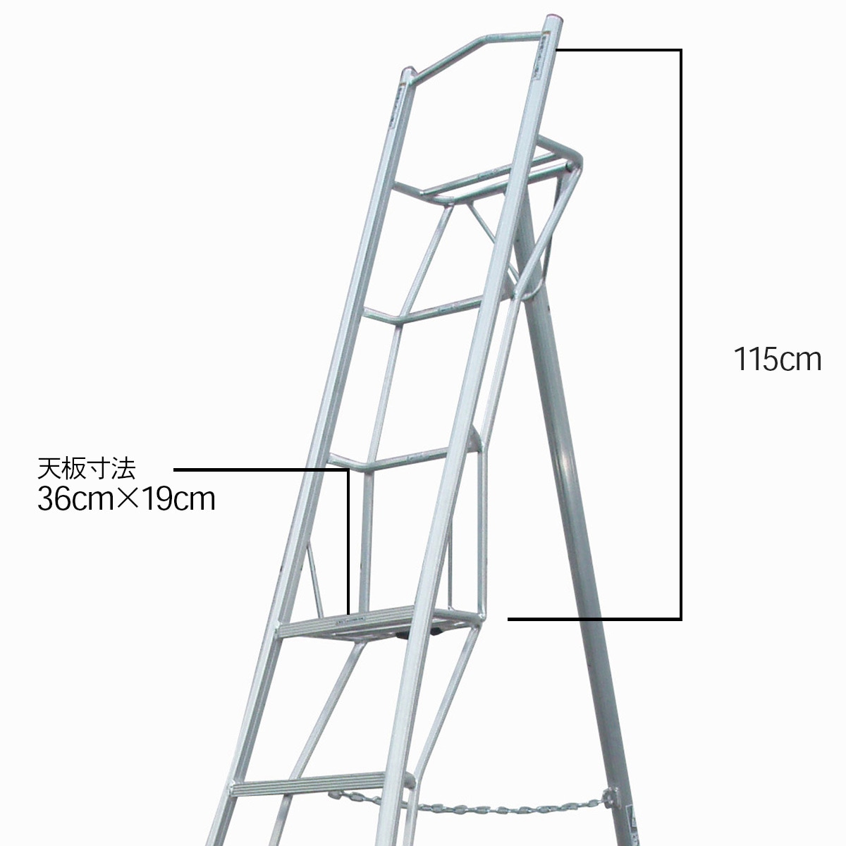 上枠付三脚脚立 グリーンステップ (12尺) GSU-360a(一部地区配送制限あり製品) ハセガワ 長谷川工業 hasegawa 12尺タイプの脚立！軽量で取り扱いがしやすい長い脚立のおすすめ