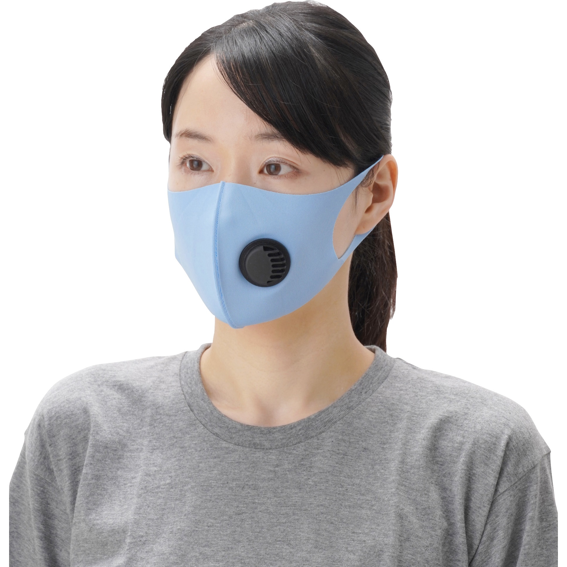 マスク 接触冷感 エアベンチレーター付 モノタロウ 立体型 1枚入