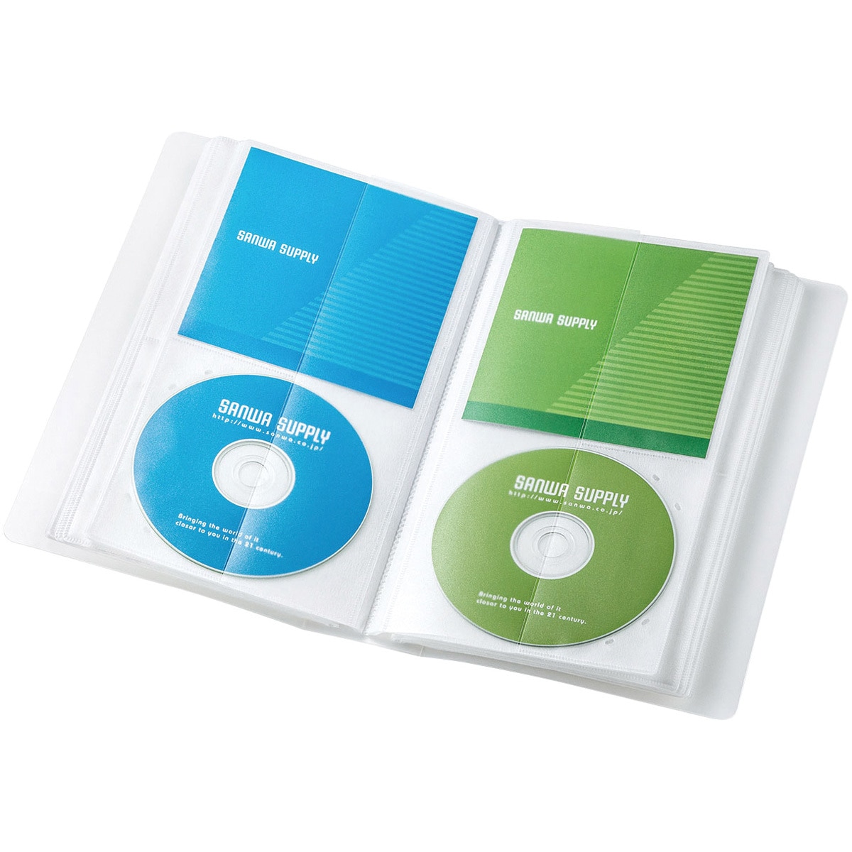 FCD-FLBD32BCL DVD・CDファイルケース サンワサプライ 32枚収納