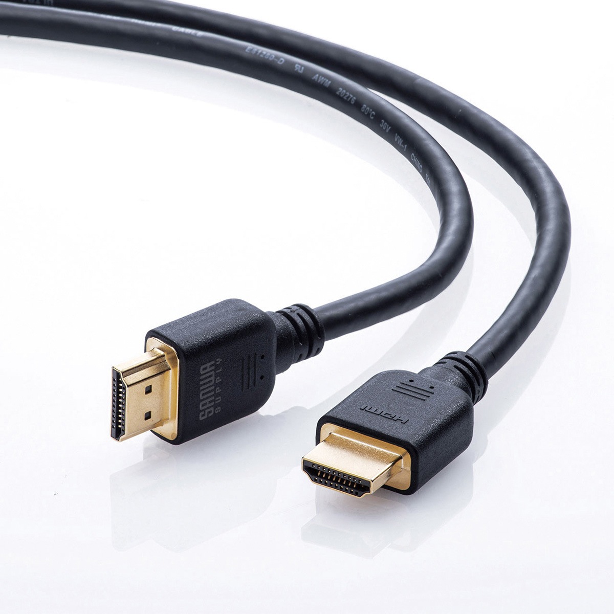 KM-HD20-U10 HDMIケーブル サンワサプライ ブラック色 1m 金メッキ KM