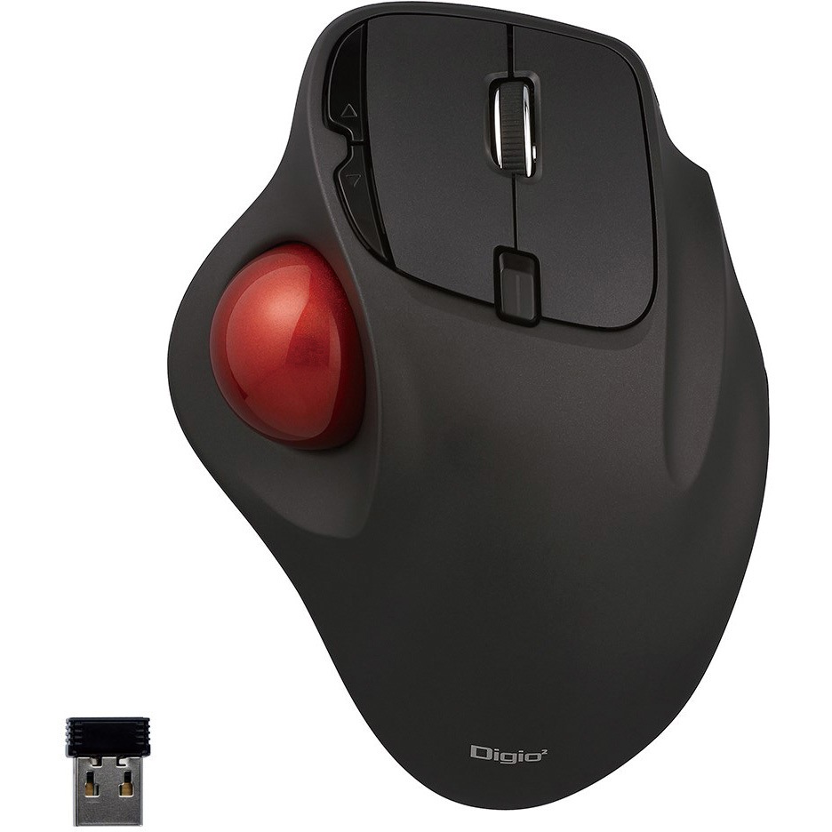 MUS-TRIF175BK 無線5ボタン光学式親指トラックボール 1個 ナカバヤシ 【通販モノタロウ】