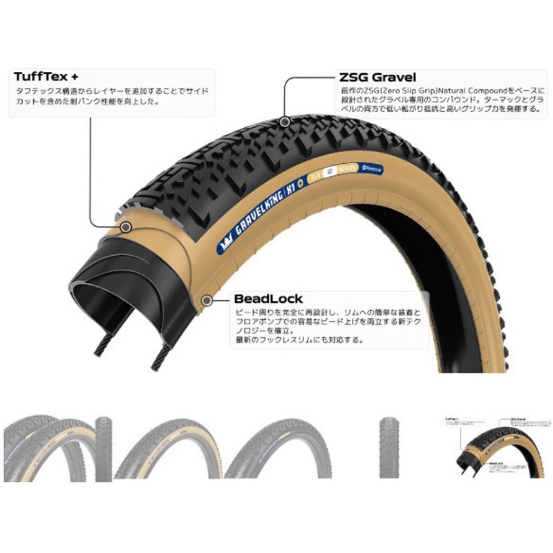 専用 F750-GKX1-P-D2 タイヤ GRAVELKING X1+ Panaracer(パナレーサー) 黒