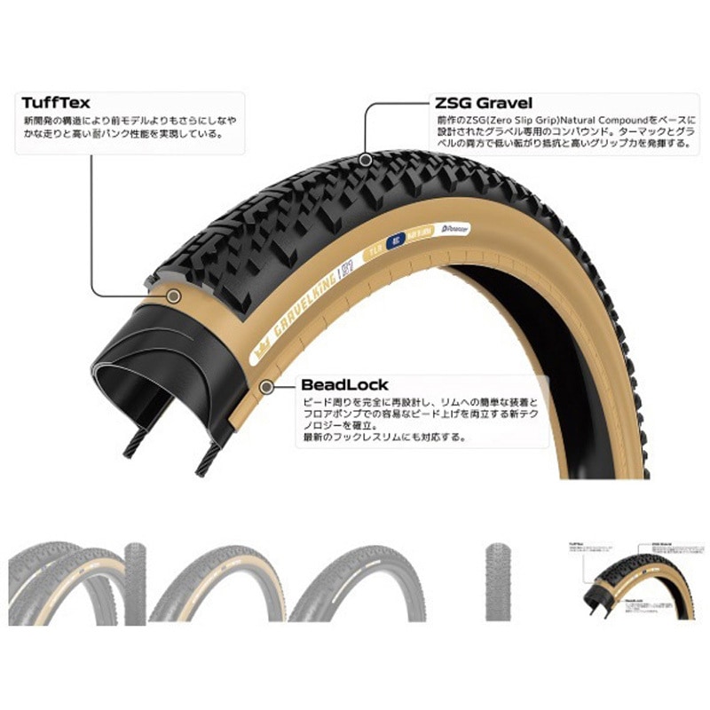 F650B48-GKX1-B2 タイヤ GRAVELKING X1 Panaracer(パナレーサー) 黒